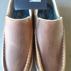 Leather Slip-On Men’s Shoe in Brown